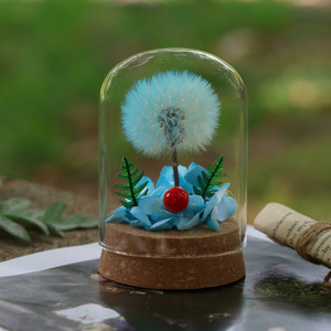 Bomboniere Artigianali per Matrimoni e Feste, Fiori di Tarassaco Conservati Sotto Cupola di Vetro, Decorazioni per Tavoli, Regali Floreali Preservati - Product Image 4