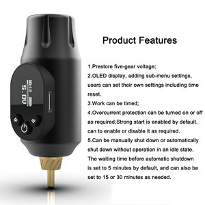 แบตเตอรี่จ่ายไฟไร้สายขนาดเล็ก 2000mAh สำหรับเครื่องสักโรตารี่ PMU - Product Image 5