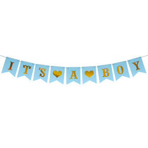 C'est un garçon ou une fille ? Bannière élégante pour l'annonce du sexe du bébé, panneau de <span class=keywords><strong>naissance</strong></span> pour nouveau-né, adorable décoration pour la fête prénatale. - Product Image 3