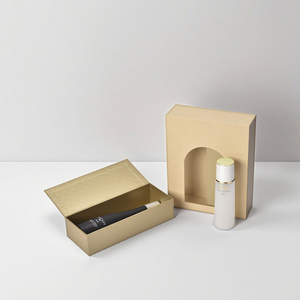 ชุดกล่องของขวัญสีทองพร้อมกล่องลิ้นชัก2ชิ้นกล่องบรรจุภัณฑ์กระดาษพื้นผิวหรูหราน้ำหอมและเครื่องประดับ - Product Image 3