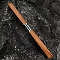 Couteau double lame Dragon Phénix en acier D2, tranchant, portable, pour la défense personnelle, le camping, avec manche en bois et métal – Offre Spéciale
