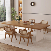 Maßgefertigte Wohnmöbel Massivholz Kiefer Büro Esszimmer Restaurant Konferenz Holz Esstisch Küchentisch
