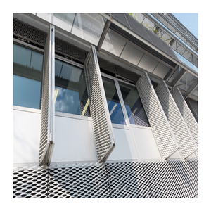 חיפוי קיר וילון חיצוני הרחבת לוחות רשת מתכת אלומיניום ארוגה רגילה גימור אבקת מצופה פחמן פלדה רשת תיל שחור - Product Image 6