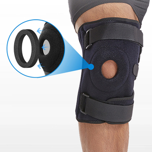 สนับเข่าสปริงคู่ช่วยเพิ่มแรงบีบอัดที่หัวเข่าปรับได้อุปกรณ์พยุงเข่าสำหรับเล่นบาสเก็ตบอลวิ่งขนาดพิเศษ - Product Image 5