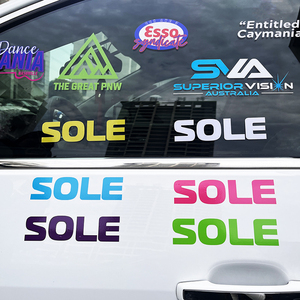 Chất lượng cao không thấm nước UV kháng xe decal xe Chữ dán lâu dài Vinyl chuyển cửa sổ xe dán - Product Image 5