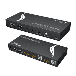 MT-VIKI 4K 60Hz <span class=keywords><strong>HDMI</strong></span> <span class=keywords><strong>KVM</strong></span> chuyển đổi <span class=keywords><strong>2</strong></span> cổng, hỗ trợ phím nóng. Vỏ kim loại - Product Image 3