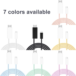 <span class=keywords><strong>C</strong></span>âble adaptateur <span class=keywords><strong>USB</strong></span> 3.1 Type <span class=keywords><strong>C</strong></span> vers <span class=keywords><strong>HDMI</strong></span> Justlink 1,8 m (6 pi) 4K60Hz, mâle Type-<span class=keywords><strong>C</strong></span> vers mâle <span class=keywords><strong>HDMI</strong></span>, Pro pour Galaxy S8 Plus Lumia 950, vente en gros - Product Image 5