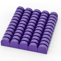 BEBRICKS Série de pièces de construction 24246 Tuile 1x1 Demi-cercle Stade Étendu Blocs de construction Pièce de pistolet airsoft pour enfants Cadeau