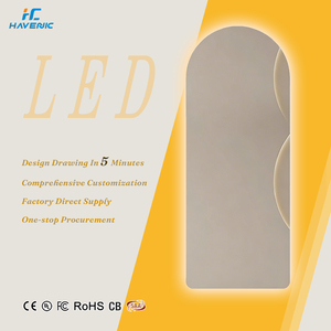 <span class=keywords><strong>Specchio</strong></span> da Trucco a LED Senza Cornice da Parete, Moderno e Intelligente, Grande <span class=keywords><strong>Specchio</strong></span> LED con Retroilluminazione Dimmerabile a 3 Colori - Product Image 1