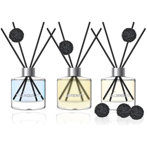 Mini Home Decor Fragrance Air Freshener 50ml Glass Essential Oil <b>Reed</b> <b>Diffuser</b> with 7-15 Days Diffusion Time in Gift Box - Product Image 1