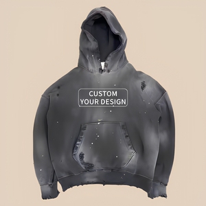Sudadera con capucha de felpa francesa de peso medio personalizada al por mayor para minoristas estadounidenses de ropa deportiva con sudadera con capucha de felpa francesa al por mayor - Product Image 1