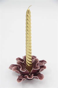 5,1 "Diseño de Navidad realista vívido encantador hecho a mano Flor de cerámica portavelas para la decoración del Hotel del hogar - Product Image 6