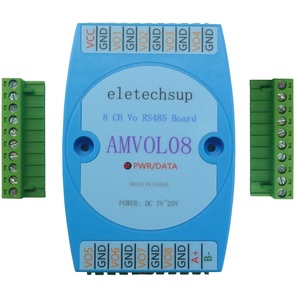 AMVOL08 8ช่องสัญญาณอะนาล็อกเอาต์พุต0-10V 0-5V โมดูล AO RS485 Modbus RTU ไปยังแรงดันไฟฟ้า PLC รีโมต IO H288บอร์ดขยาย - Product Image 4