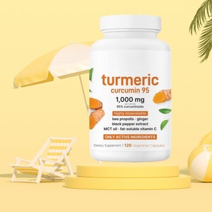 مسحوق جذور الكركم العضوي ومسحوق أوراق المورينجا العضوية مع كبسولات الكركمين للبيع بالجملة - Product Image 3