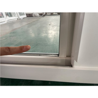 Fenêtre coulissante en PVC de style américain série 82 en vinyle Fenêtres coulissantes à double vitrage Upvc pour cuisines domestiques Étanche