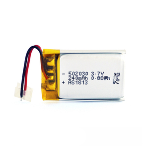 Lithium polymer battery cell 502030 240 mAh lipo battery <span class=keywords><strong>3</strong></span>,7 V Headphones for bluetooth - Product Image 2