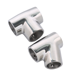 Raccord en T en acier inoxydable 316 à 60 degrés - Connecteur de tuyauterie de qualité marine pour rampes de <span class=keywords><strong>bateau</strong></span>, garde-corps de yacht et supports d'auvent - Product Image 5