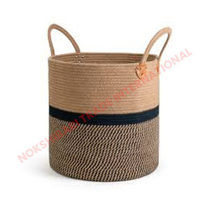 <b>Jute</b> Storage <b>Basket</b> Natural Fiber Handwoven Design Eco Friendly Ideal For Home Organization And Stylish Decorative Solutions - Product Image 6