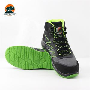 Rocky Buffalo 2024 nuevo diseño mujeres/hombres punta de acero + placa de acero KPU + cuero nobuk Oxford cuello de tela zapatos de seguridad deportivos - Product Image 2