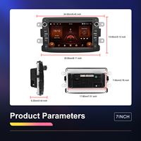 Hikity pour Dacia Duster Renault LADA 7 pouces Android Autoradio sans fil CarPlay Android Auto GPS WIFI/GPS Autoradio vente en gros