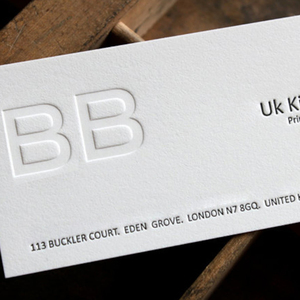 Sang trọng tùy chỉnh thiết kế logo <span class=keywords><strong>letterpress</strong></span> in in bông giấy Emboss thẻ kinh doanh - Product Image 1