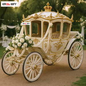 Carruaje de Caballos Eléctrico de Lujo para Exteriores, de Alta Calidad, Estilo Clásico, para Bodas Reales - Product Image 1