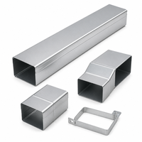 Composants de gouttière rectangulaire en métal, coudes et raccords en tôle, supports muraux, drainage de bâtiment OEM personnalisé