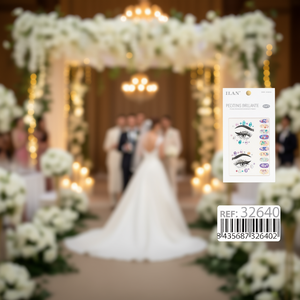 Adesivi glitterati per il viso Ilan per occhi e unghie, decorazioni per feste nuziali, modello 32640 - Product Image 3