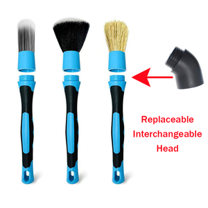 3 Stks/set Detaillering Borstelset Auto Schoonmaken Auto Detail Gereedschap Wiel Dashboard Rubber Handvat Schoonmaken Borstel Carwash Apparatuur - Product Image 6