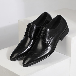 Zapatos de Vestir para Hombre de Alta Calidad Hechos a Mano, Diseño Artesanal, de Cuero, con Punta en Pico, Estilo Oxford, Sin Cordones, con Diseño de Parches, para Todas las Temporadas, para Bodas - Product Image 3