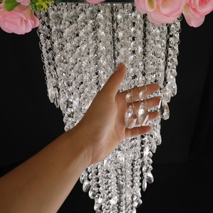 Wedding Centerpiece <strong>Crystal</strong> Garlands Table Flower <strong>Stand</strong> MH-Z0130 - Product Image 3