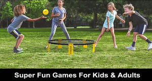 <span class=keywords><strong>Set</strong></span> da Beach Volleyball con <span class=keywords><strong>3</strong></span> Palloni, Rete e Borsa per il Trasporto, Perfetto per Spiaggia, Giardino, Prato e Parco - Product Image 6