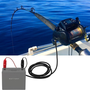 2-poliges Stromkabel/Batteriekabel für elektrische Angelrollen von Daiwa Seaborg 500MJ Leobritz und Shimano BeastMaster ForceMaster - Product Image 5