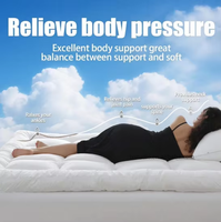 Surmatelas en mousse à mémoire de forme en polyester écologique de 4 pouces pour soulager les maux de dos, ultra doux et moelleux, pour usage hôtelier et domestique