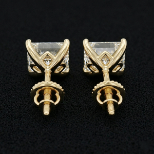 Pendientes de Oro con Diamantes, Joyería Fina, Corte Brillante, Piedras de Alto Brillo, Diseño Clásico Elegante, Ligeros, para Uso Diario - Product Image 4