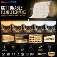 Lámina Flexible CCT Dual de 10 m de Largo, Cortable, Diseño para Exhibición en Tiendas Minoristas, Stand de Exhibición, Lámina Flexible Translúcida con Efecto Piedra