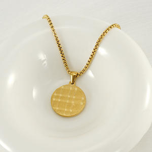 MECYLIFE Pendentif médaille en or 18 carats, bijoux zodiaque mode femme, collier zodiaque en acier inoxydable, collier <span class=keywords><strong>horoscope</strong></span> - Product Image 3