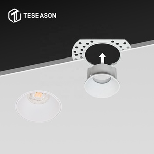 Support de Downlight Sans Cadre TP01AR1-MR11 en Aluminium, Taille de Coupe <span class=keywords><strong>63mm</strong></span>, Dimensions 68*95mm, Hauteur 33mm, IP20, Compatible Ampoule MR11 35mm - Product Image 1