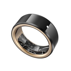 고급 폴란드어 블랙 나토 세라믹 5 ATM 방수 초박형 스마트 링 정보 나머지 지원 종일 착용 - Product Image 3