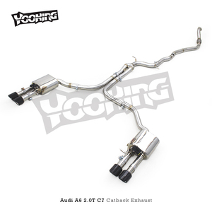 <span class=keywords><strong>Tuning</strong></span> Catback tubos de escape para <span class=keywords><strong>Audi</strong></span> <span class=keywords><strong>A6</strong></span> 2,0 T <span class=keywords><strong>C7</strong></span> 2012-2018 Acero inoxidable Escape Racing silenciador sistema de escape - Product Image 6