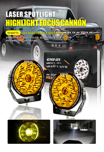 Siêu sáng <span class=keywords><strong>7</strong></span> inch 90W với RGB DRL Xe SUV ATV Xe tải offroad Xe Máy Led tại chỗ laser làm việc lái xe ánh sáng 12-24V DC - Product Image 2