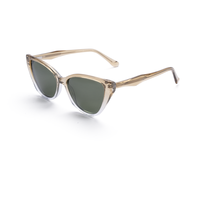 Lunettes de soleil unisexes Elan Optical SYB6207 de haute qualité, monture œil-de-chat pleine monture sans peinture, monture en acétate naturel parfumé