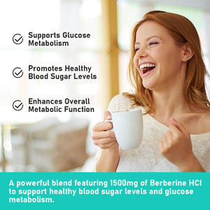 Cápsulas de Berberina OEM ODM con extracto de té verde y Berberina HCL. Mantienen los niveles de glucosa. Mejoran la función metabólica general. - Product Image 2