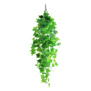 Plante artificielle Pothos suspendue en panier de rotin pour décoration intérieure, verdure hautement réaliste - Product Image 4