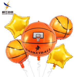 مجموعة بالونات فويل مخصصة لكرة القدم لتزيين الحفلات الرياضية ، لوازم مراوح الفريق للاحتفال بعيد الميلاد والتخرج - Product Image 5