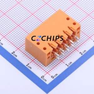 KF2EDGEVM-3.5-2*5P Plug-in Terminal Block Through hole,P=3.5mm Connector Board-to-Board / Socket Closed Screw Fixing 2x5P 3.5mm - Product Image 2