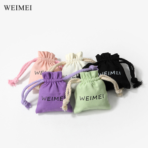 Sac d'emballage artisanal et cosmétique en lin écologique avec logo personnalisé WEIMEI pour cosmétiques, bijoux, organisateur de cadeaux - Product Image 1