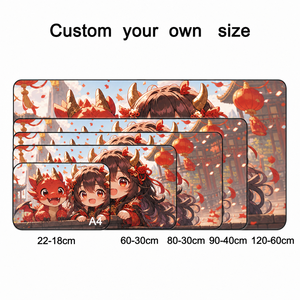 Alfombrilla de Ratón Grande para Juegos con Diseño de Anime de Dragón, Base de Goma Antideslizante y Bordes Cosidos - Product Image 2
