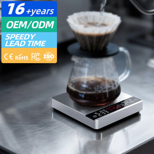 <span class=keywords><strong>Balance</strong></span> à café avec affichage numérique, capacité de 1 kg, minuterie multifonction, <span class=keywords><strong>balance</strong></span> de <span class=keywords><strong>cuisine</strong></span> portable pour les voyages, alimentée par batterie - Product Image 1