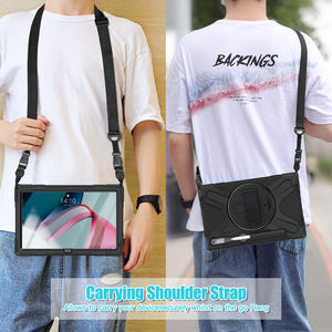 Sağlam zırh Tablet kılıfı Lenovo Tab P11 Pro 2nd Gen için 11.2 "(TB-132FU/TB-138FC) 2022 el omuz askısı ağır kapak - Product Image 5